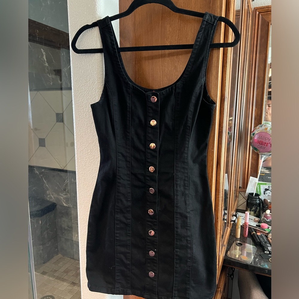 Guess black Jean dress in size small